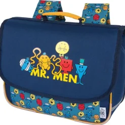 Cartable maternelle Monsieur Madame - 32 cm - 1 compartiment - marine - Oberthur