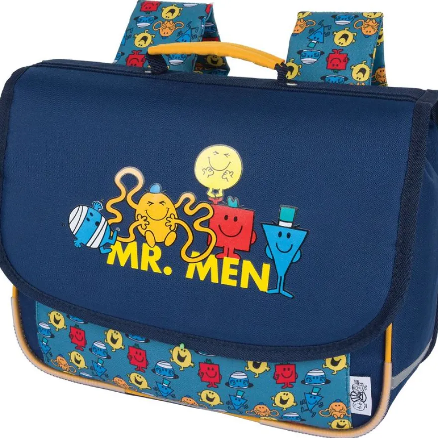 Cartable maternelle Monsieur Madame - 32 cm - 1 compartiment - marine - Oberthur
