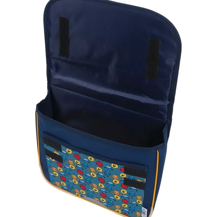 Cartable maternelle Monsieur Madame - 32 cm - 1 compartiment - marine - Oberthur
