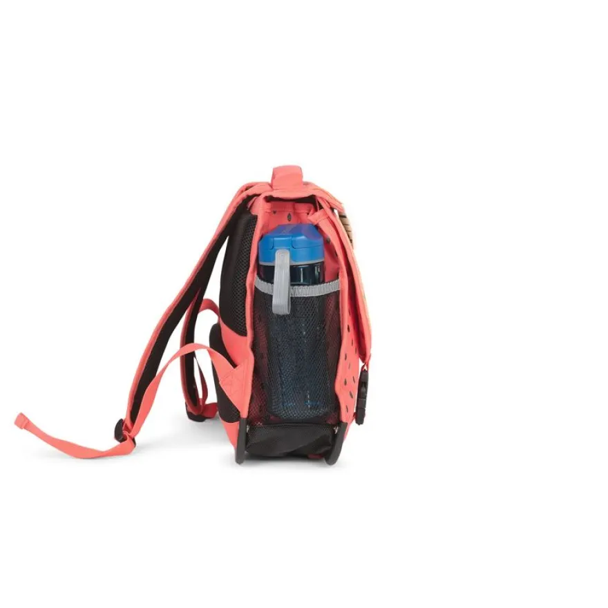 Cartable maternelle réversible Tutti Frutti - 35 cm - 1 compartiment - rouge - Pol Fox