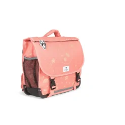 Cartable maternelle réversible Moonlight - 35 cm - 1 compartiment - rose - Pol Fox