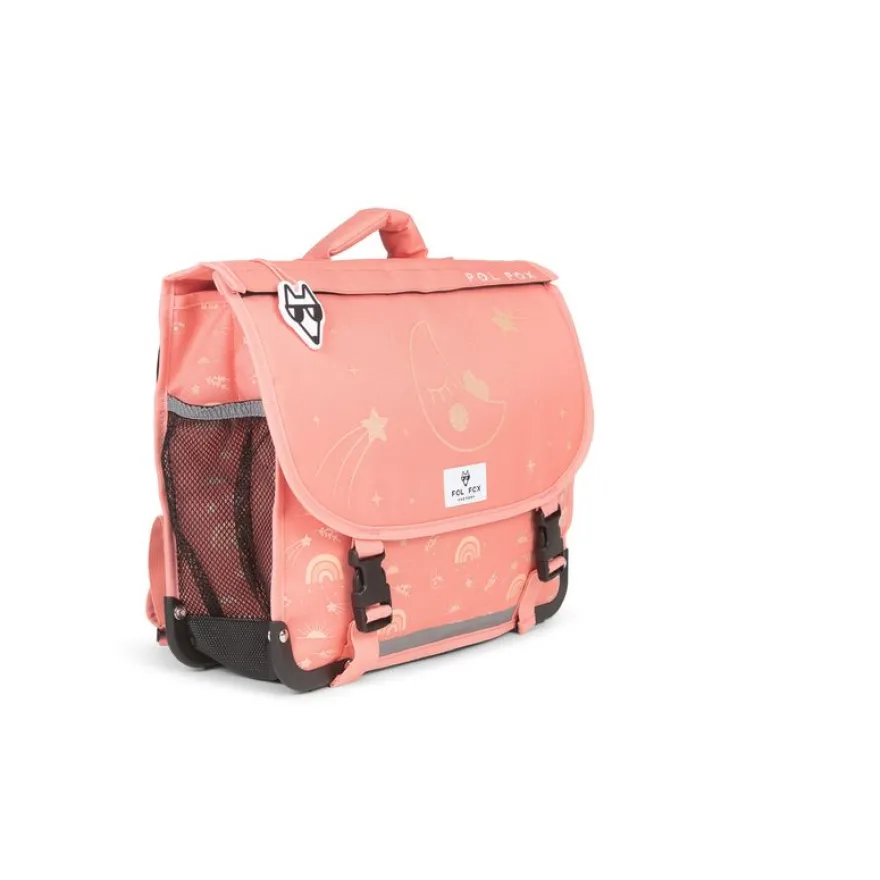 Cartable maternelle réversible Moonlight - 35 cm - 1 compartiment - rose - Pol Fox