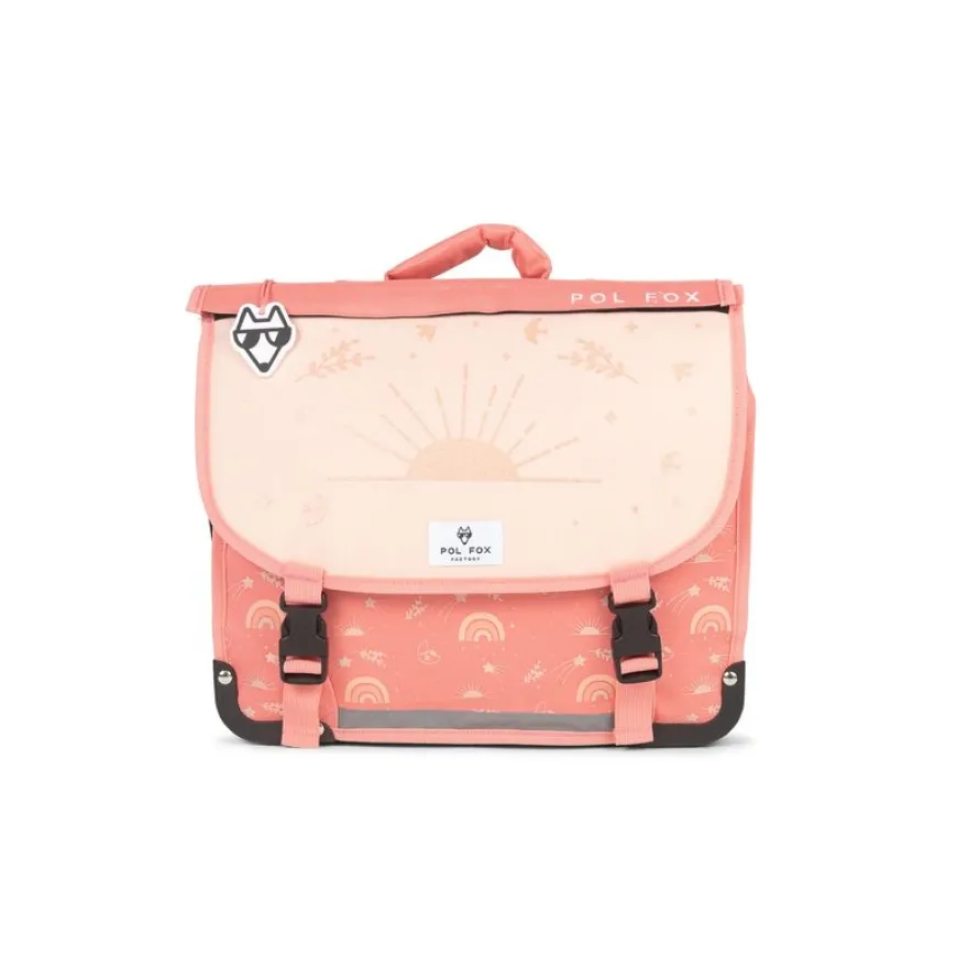 Cartable maternelle réversible Moonlight - 35 cm - 1 compartiment - rose - Pol Fox
