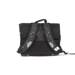 Cartable maternelle réversible Ninja - 35 cm - 1 compartiment - gris - Pol Fox