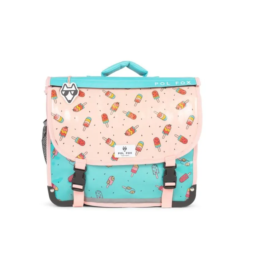 Cartable maternelle réversible Ice Pop - 35 cm - 1 compartiment - bleu - Pol Fox
