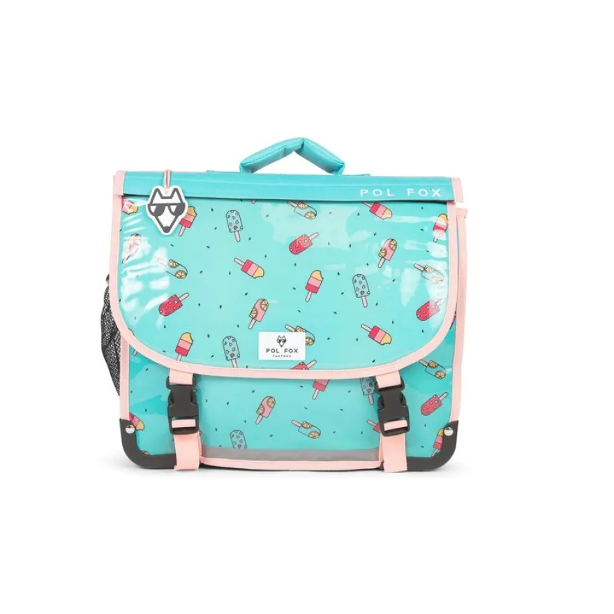 Cartable maternelle réversible Ice Pop - 35 cm - 1 compartiment - bleu - Pol Fox