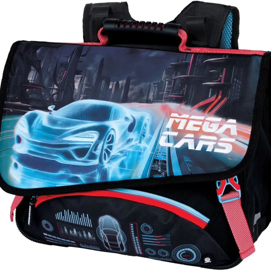 Cartable Megacars - 38 cm - 2 compartiments - Oberthur