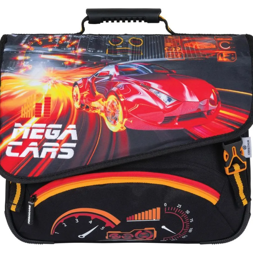 Cartable Megacars / Megabikes - 38 cm - 2 compartiments - 2 modèles disponibles - Oberthur