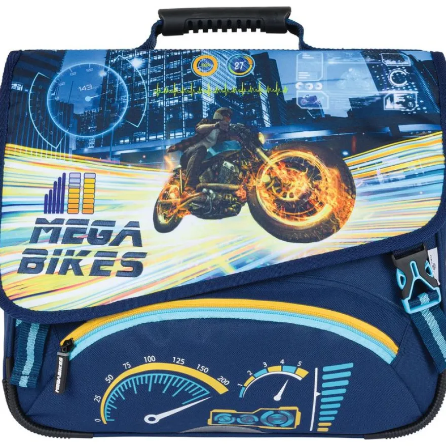 Cartable Megacars / Megabikes - 38 cm - 2 compartiments - 2 modèles disponibles - Oberthur