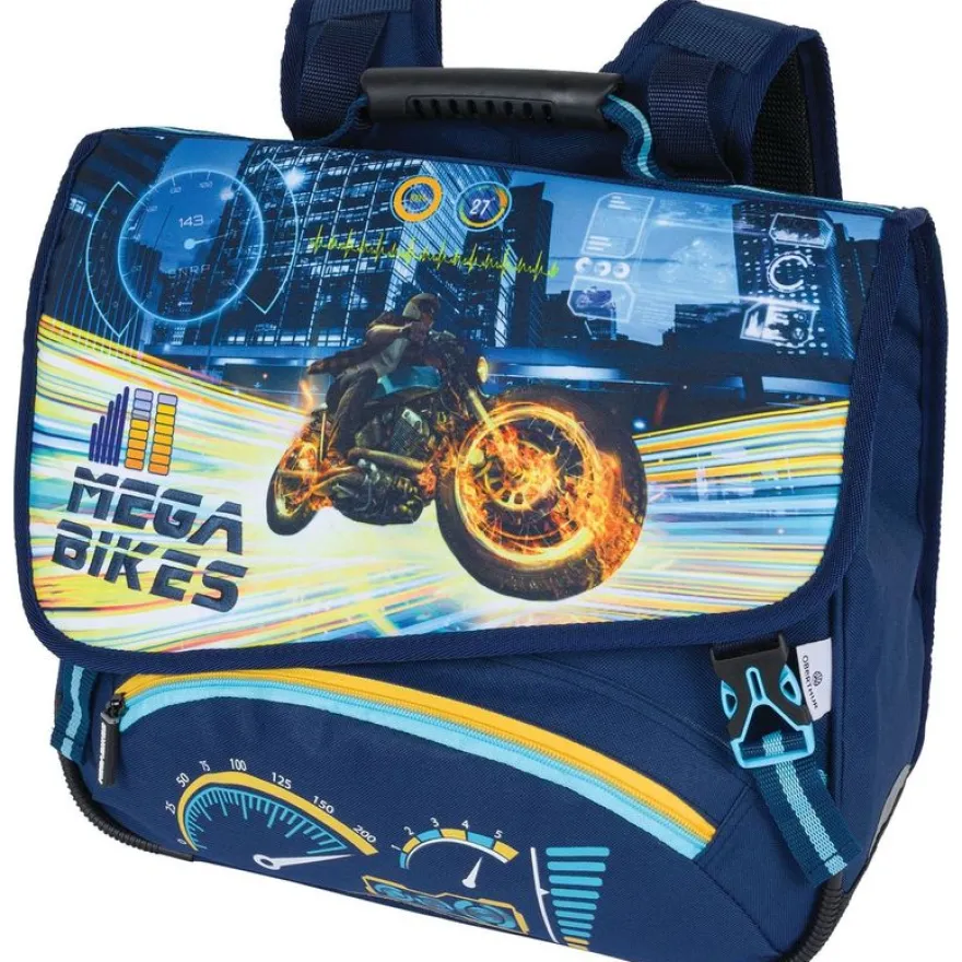 Cartable Megacars / Megabikes - 38 cm - 2 compartiments - 2 modèles disponibles - Oberthur