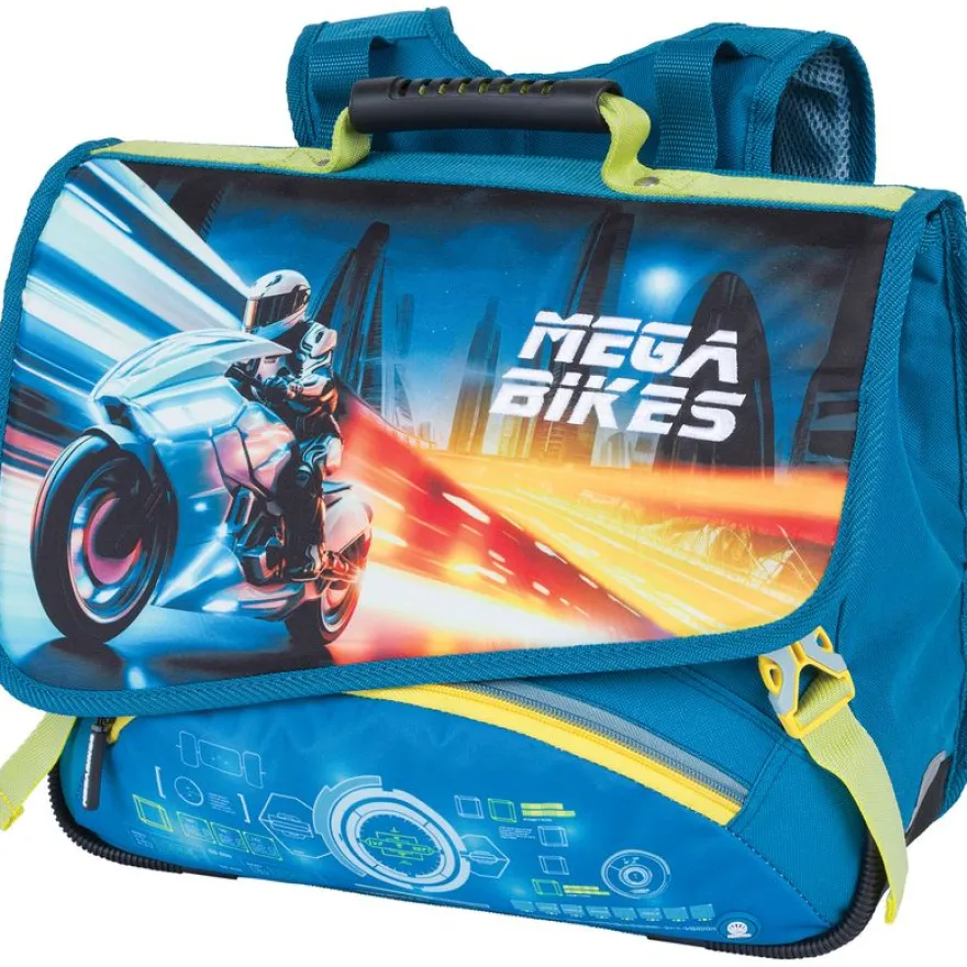 Cartable Megacars ou Megabikes - 38 cm - 2 compartiments - Oberthur