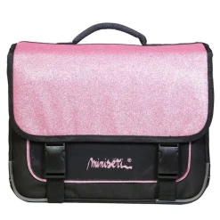 Cartable Miniseri 38 cm - 2 compartiments - rose - Bagtrotter