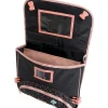 Cartable Mr Wonderful 38 cm - 2 compartiments - gris chiné et corail - Oberthur