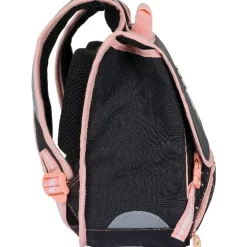 Cartable Mr Wonderful 38 cm - 2 compartiments - gris chiné et corail - Oberthur