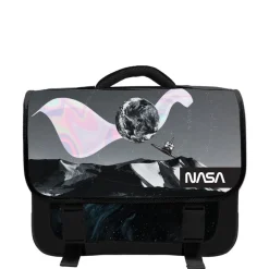 Cartable NASA 38 cm - 2 compartiments - gris - Bagtrotter