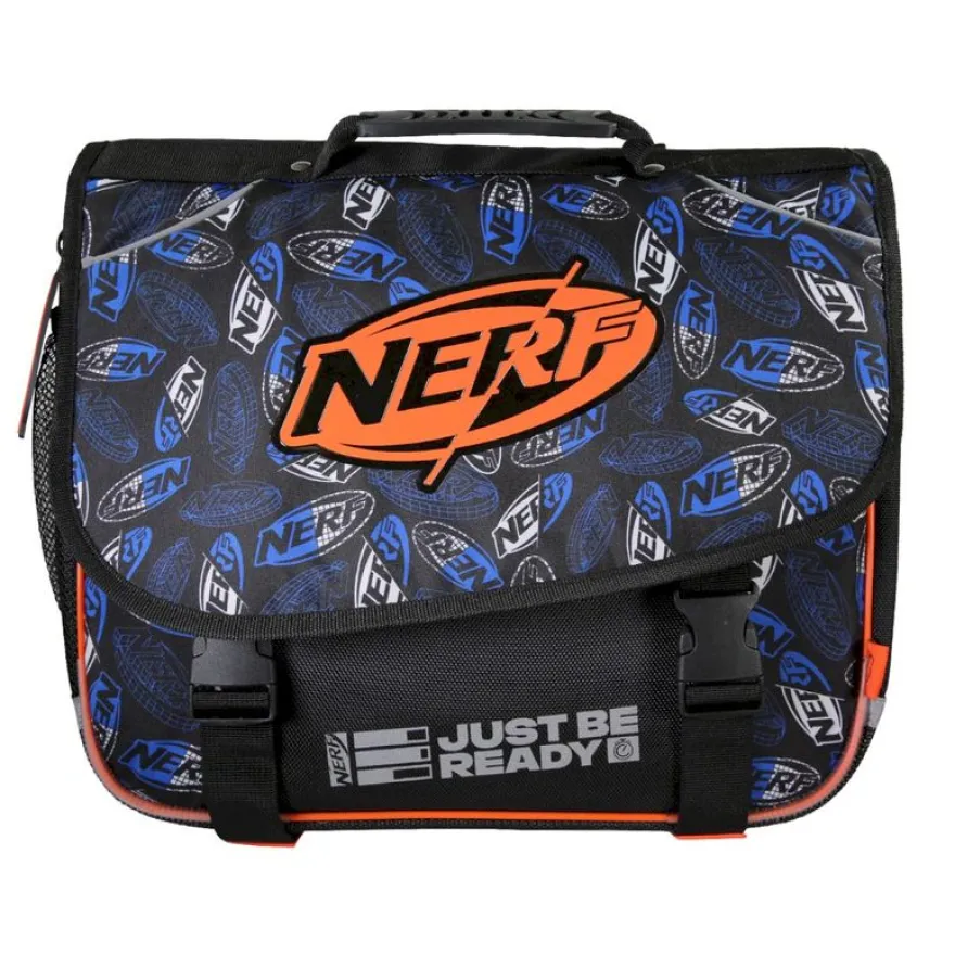 Cartable Nerf - 38 cm - 2 compartiments - Noir - Kid'Abord
