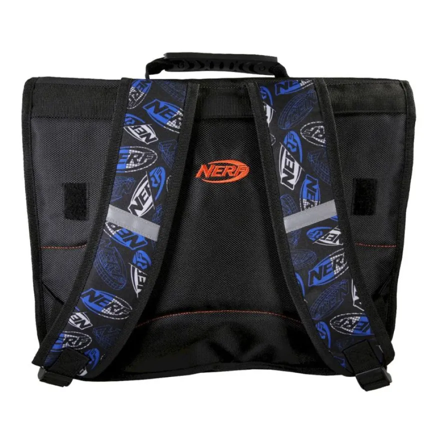 Cartable Nerf - 38 cm - 2 compartiments - Noir - Kid'Abord