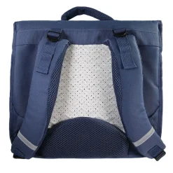 Cartable Phileas - 38cm - 2 compartiments - marine - Bagtrotter