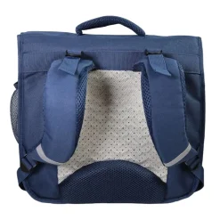 Cartable Phileas - 38cm - 2 compartiments - marine - Bagtrotter