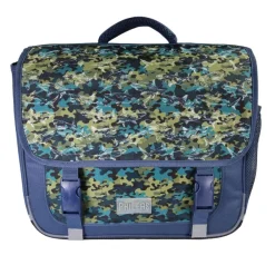Cartable Phileas - 38cm - 2 compartiments - marine - Bagtrotter