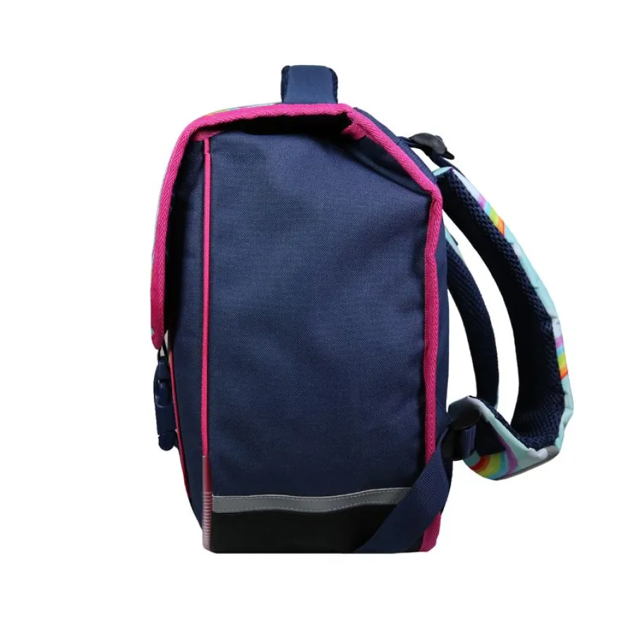 Cartable Phileas 38 cm - 2 compartiments - arc-en-ciel - Bagtrotter