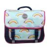 Cartable Phileas 38 cm - 2 compartiments - arc-en-ciel - Bagtrotter