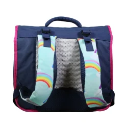 Cartable Phileas 38 cm - 2 compartiments - arc-en-ciel - Bagtrotter