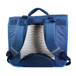 Cartable Phileas Basket 38 cm - 2 compartiments - bleu - Bagtrotter