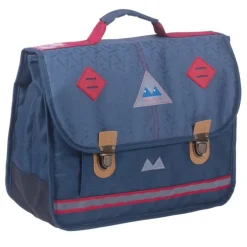 Cartable Poids Plume Confettis - 38 cm - 2 compartiments - bleu marine - Kid'Abord