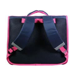 Cartable Poivre Blanc vélo 38 cm - 2 compartiments - rose - Bagtrotter