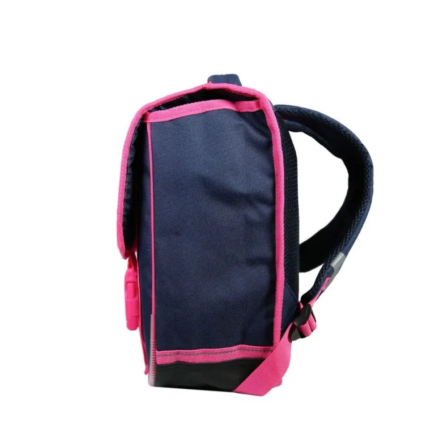 Cartable Poivre Blanc vélo 38 cm - 2 compartiments - rose - Bagtrotter