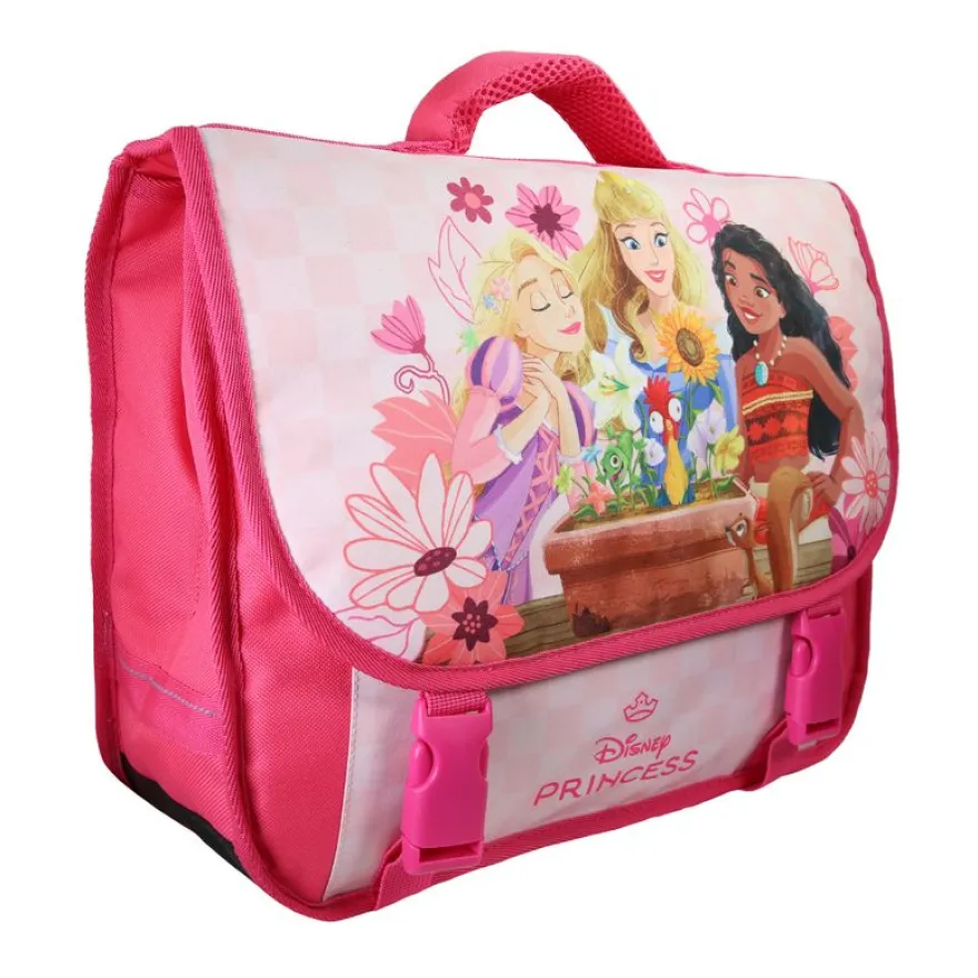 Cartable Princesses - 2 compartiments - Rose - Bagtrotter