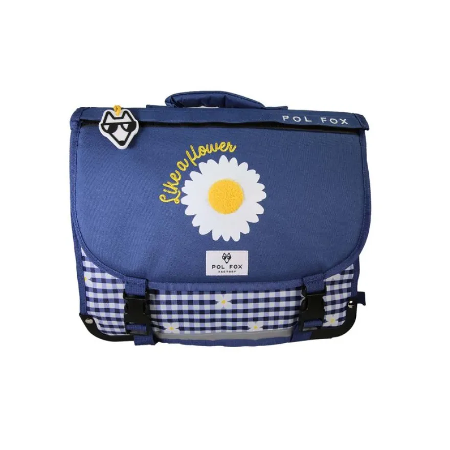 Cartable réversible 38 cm Daisy - 2 compartiments - Marine - Pol Fox