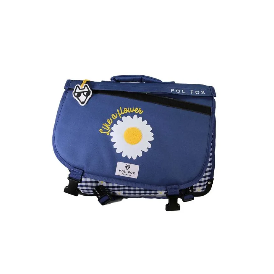Cartable réversible 38 cm Daisy - 2 compartiments - Marine - Pol Fox