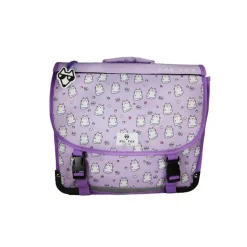 Cartable réversible 38 cm Hello - 2 compartiments - Violet - Pol Fox