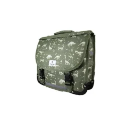 Cartable réversible 38 cm Jurassic - 2 compartiments - Vert - Pol Fox