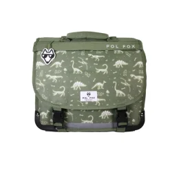 Cartable réversible 38 cm Jurassic - 2 compartiments - Vert - Pol Fox