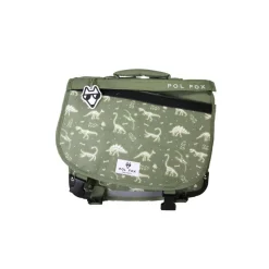 Cartable réversible 35 cm Jurassic - 1 compartiment - Vert - Pol Fox