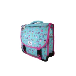 Cartable réversible 38 cm Kawai - 2 compartiments - Bleu - Pol Fox