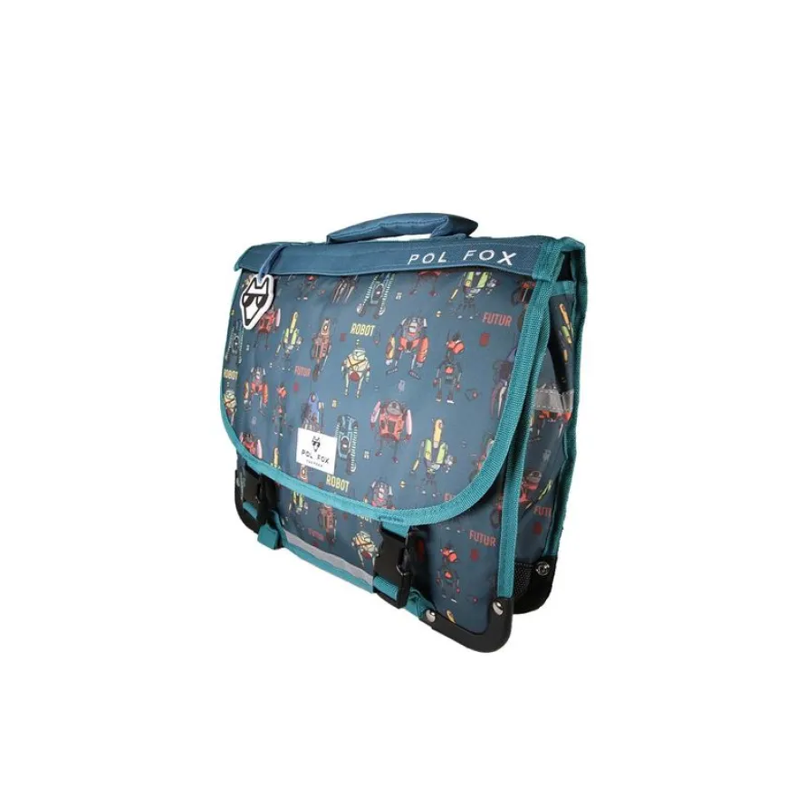 Cartable réversible 38 cm Robot - 2 compartiments - Marine - Pol Fox