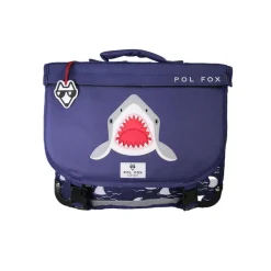 Cartable réversible 38 cm Shark - 2 compartiments - Marine - Pol Fox