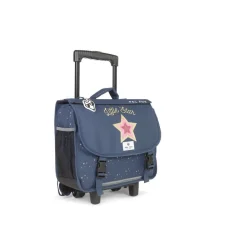 Cartable réversible à roulettes Star Blue - 38 cm - 2 compartiments - bleu - Pol Fox