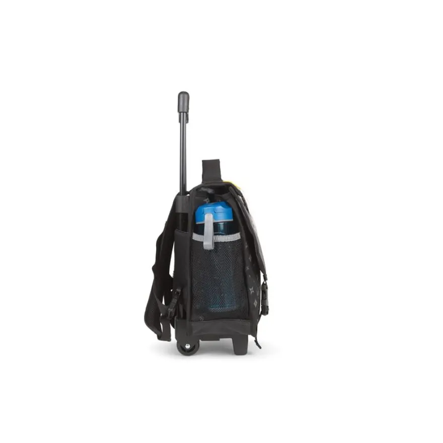 Cartable réversible à roulettes Ninja - 38 cm - 2 compartiments - gris - Pol Fox