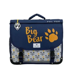 Cartable réversible Bear 38 cm - 2 compartiments - ourson - Pol Fox