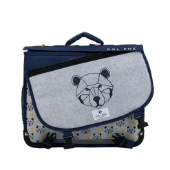 Cartable réversible Bear 38 cm - 2 compartiments - ourson - Pol Fox
