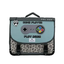 Cartable réversible Gamer 38 cm - 2 compartiments - Pol Fox