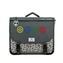Cartable réversible Gamer 38 cm - 2 compartiments - Pol Fox