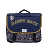 Cartable réversible Happy Blue 38 cm - 2 compartiments - liberty - Pol Fox