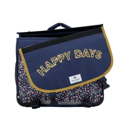 Cartable réversible Happy Blue 41 cm - 2 compartiments - liberty - Pol Fox
