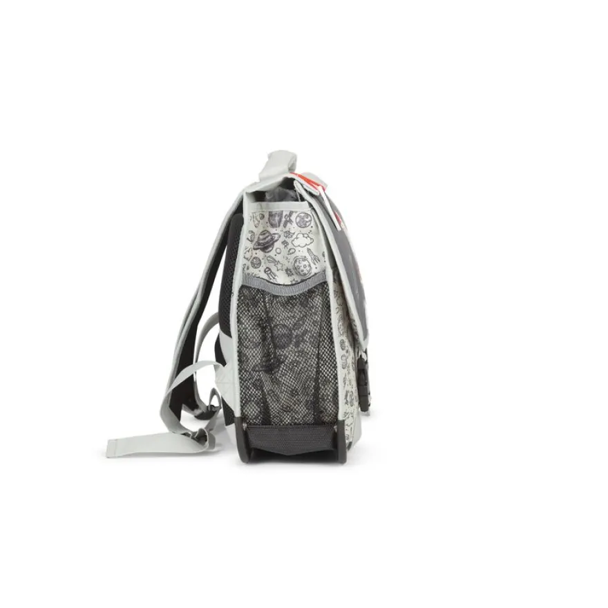 Cartable réversible Rocket - 38 cm - 2 compartiments - gris - Pol Fox